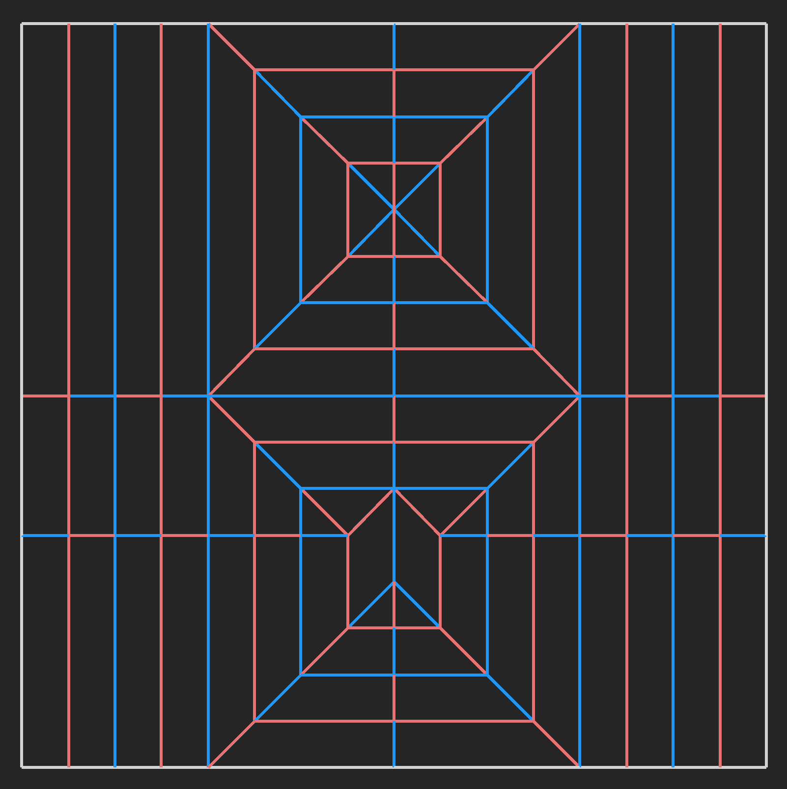 Crease pattern of origami fairy.