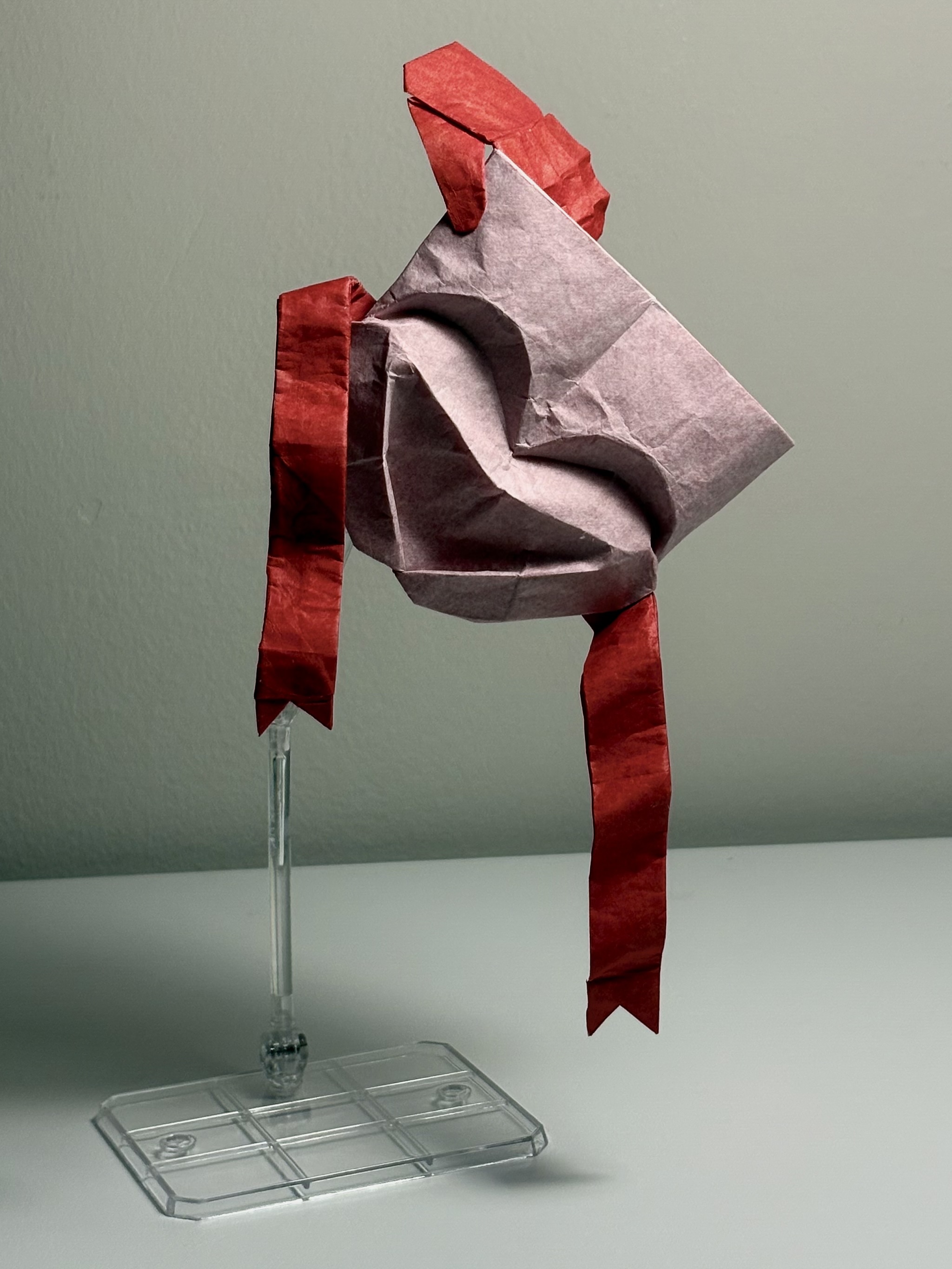Origami comedy mask.