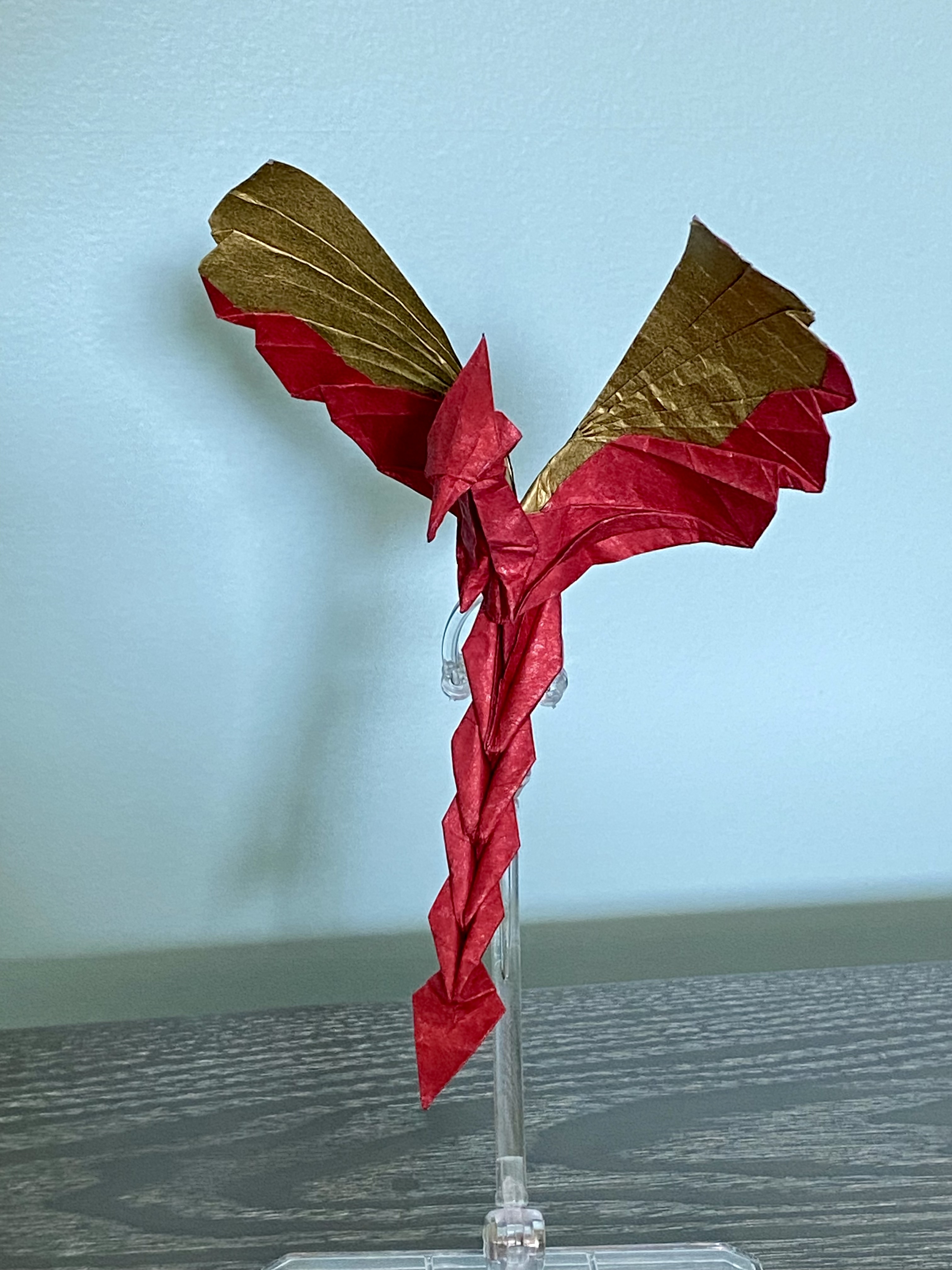 Origami phoenix.