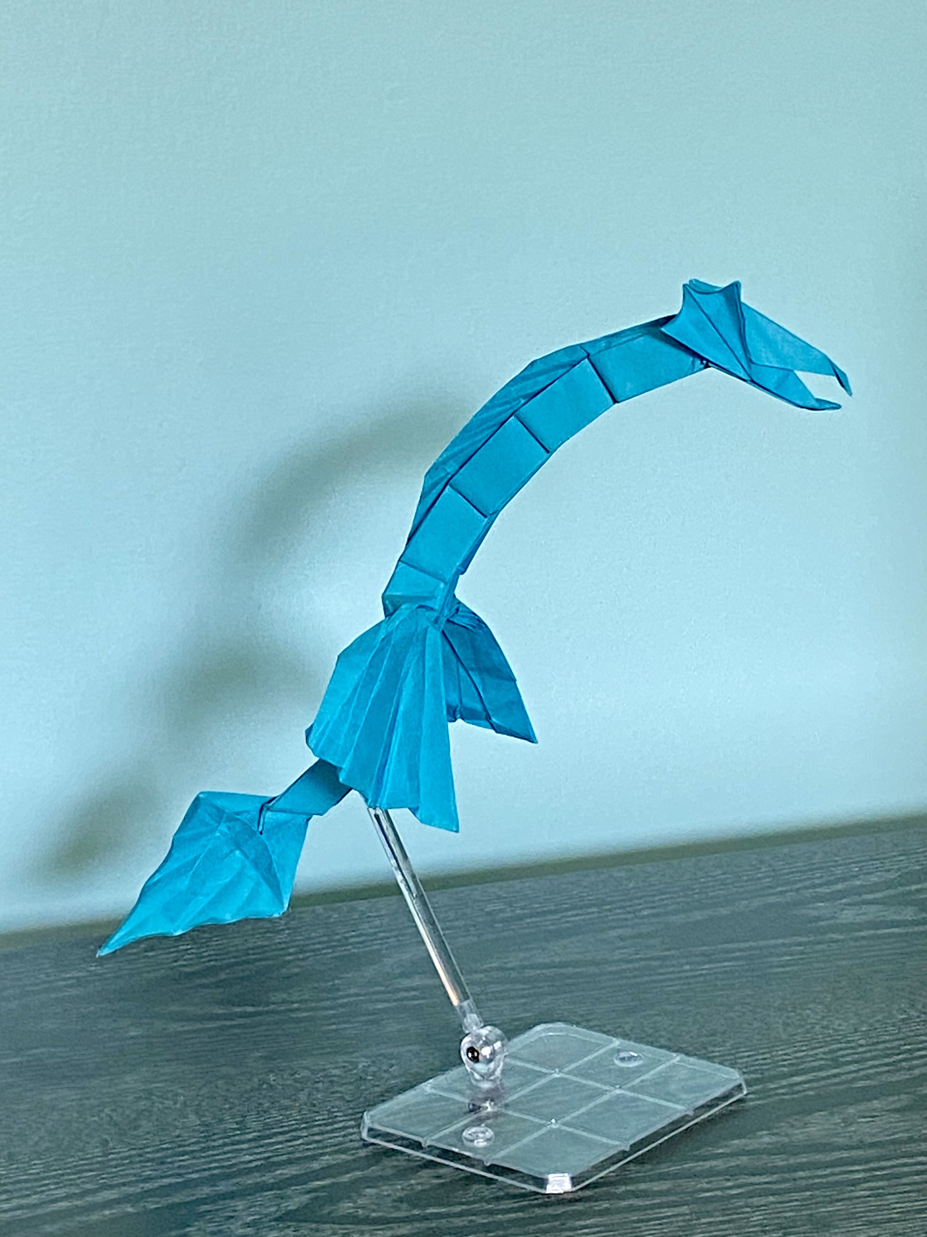 Origami sea serpent.